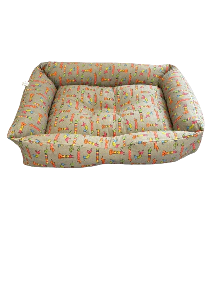 CASABELLAPIU Cuccia Rettangolare Grande Cm. 80x60 Fantasy Pet