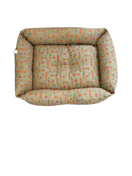 CASABELLAPIU Cuccia Rettangolare Grande Cm. 80x60 Fantasy Pet