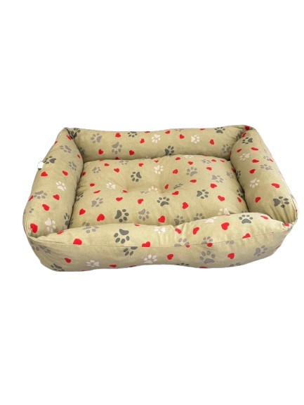 CASABELLAPIU Cuccia Rettangolare Grande Cm. 80x60 Love Pet