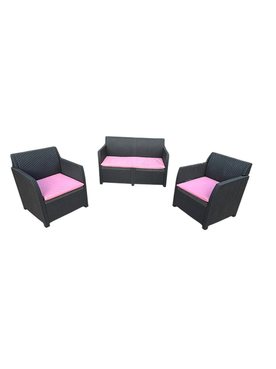 CASABELLAPIU Tris Cuscini Da Esterno, Cuscini Sfoderabili e Lavabili, Misure poltrone 52x50x4,5cm, Misura divano 110x52x4,5 cm. 100% Made in Italy